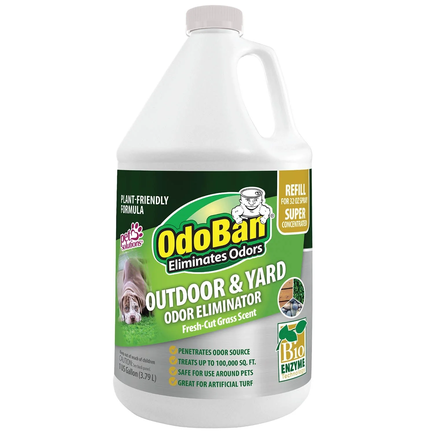 OdoBan Outdoor & Yard Odor Eliminator, Super Concentrate Refill, 1 Gallon - Pet's Shop