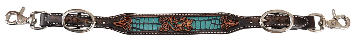 Circle Y Distressed Gator Wither Strap - Pet's Shop