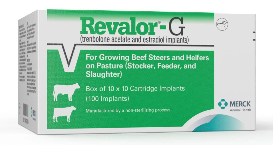 Revalor-G Implants, Box of 10 x 10 Cartridges (100 Implants) - Pet's Shop