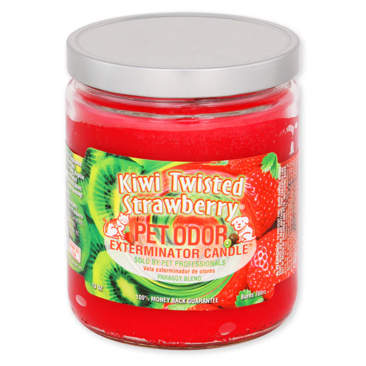 Pet Odor Exterminator Candle, Kiwi Twisted Strawberry, 13 oz - Pet's Shop