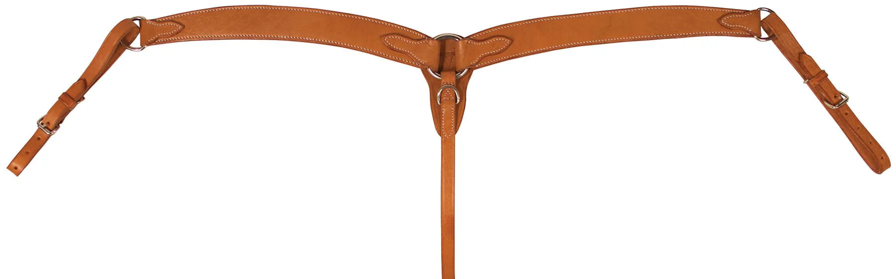 Buffalo Leather 2-Ply Contoured Breast Collar - Pet's Shop