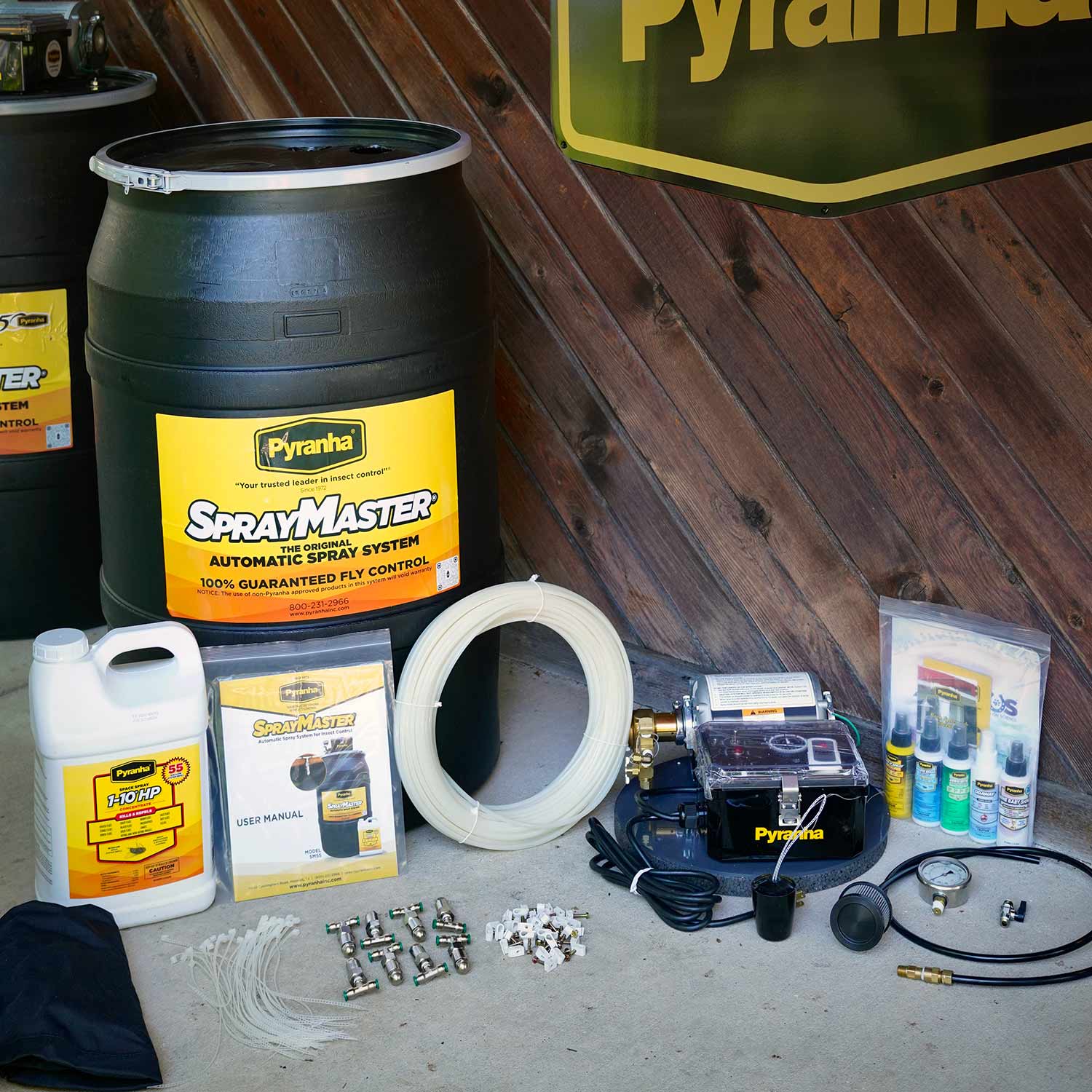 Pyranha SprayMaster Misting Barn Fly Spray System Kit & Accessories - Pet's Shop