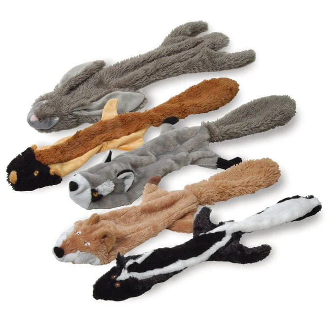 Thinnies Dog Toys, Unstuffed with Rope & Squeaker, 21