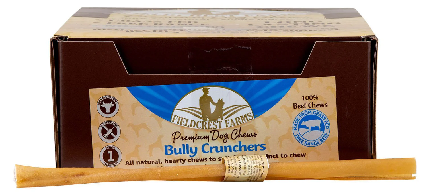 Fieldcrest Farms Bully Crunchers Bully Stick Dog Treats, 12