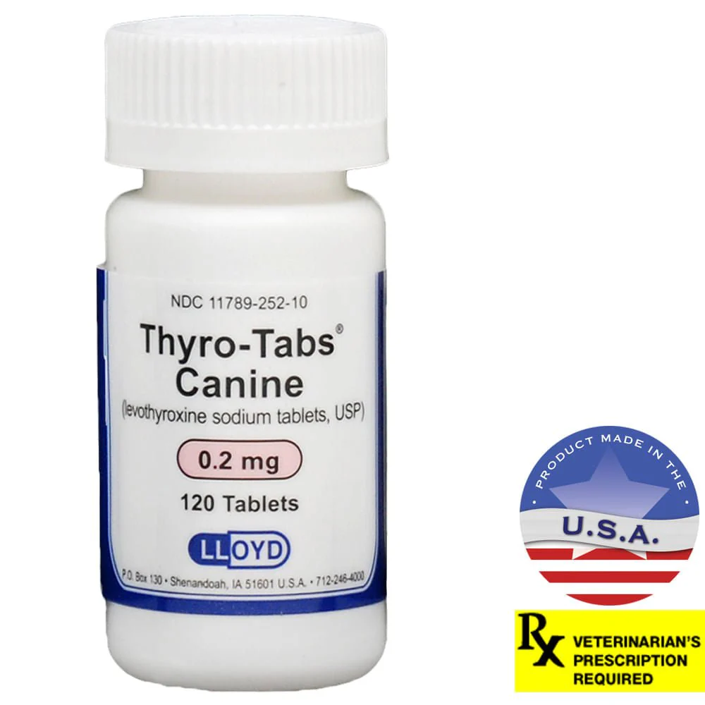 Rx Thyro-Tabs (levothyroxine sodium tablets) Tablets for Dogs - Pet's Shop