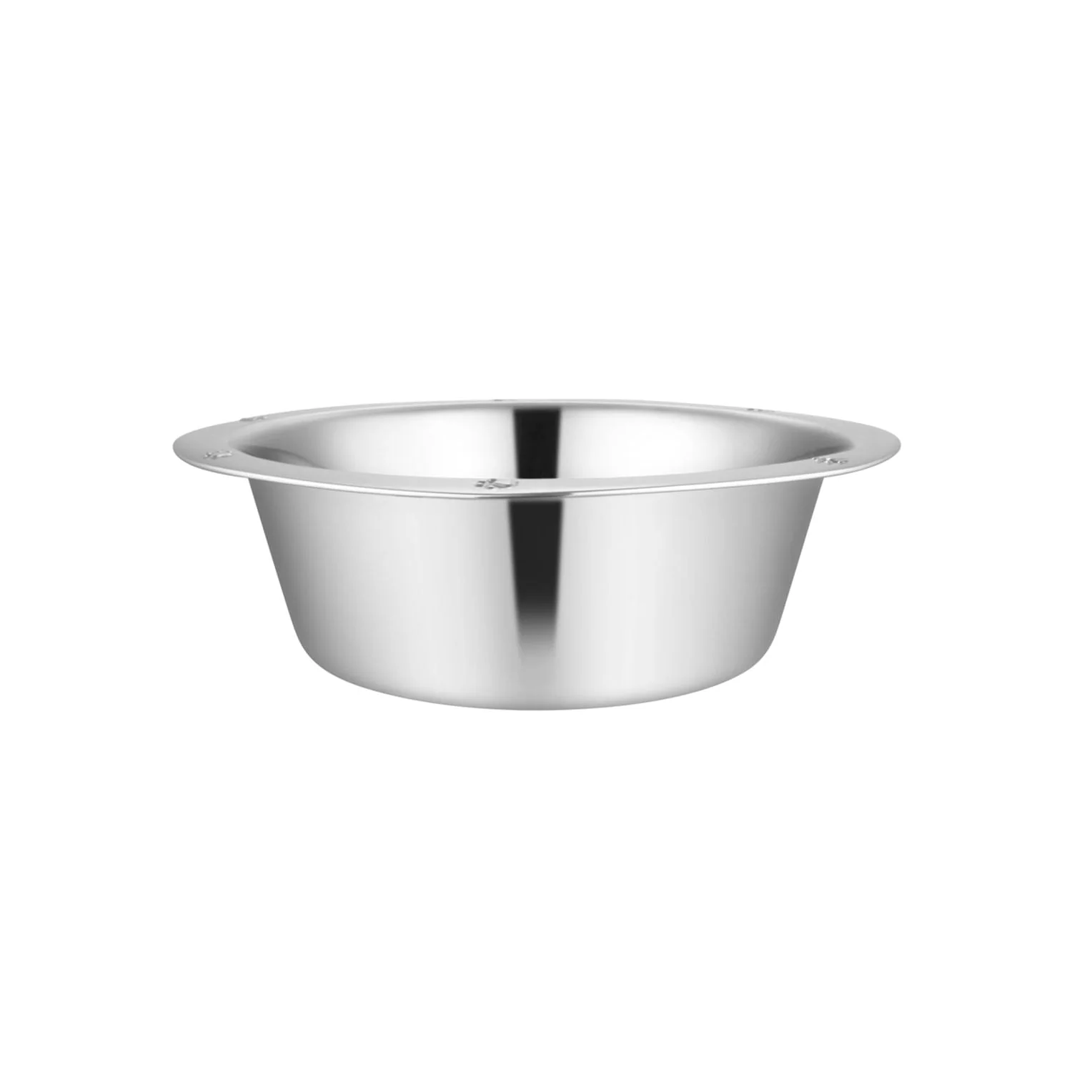 Stainless Steel Embossed Wide-Lip Food & Water Pet Bowls - Pet's Shop