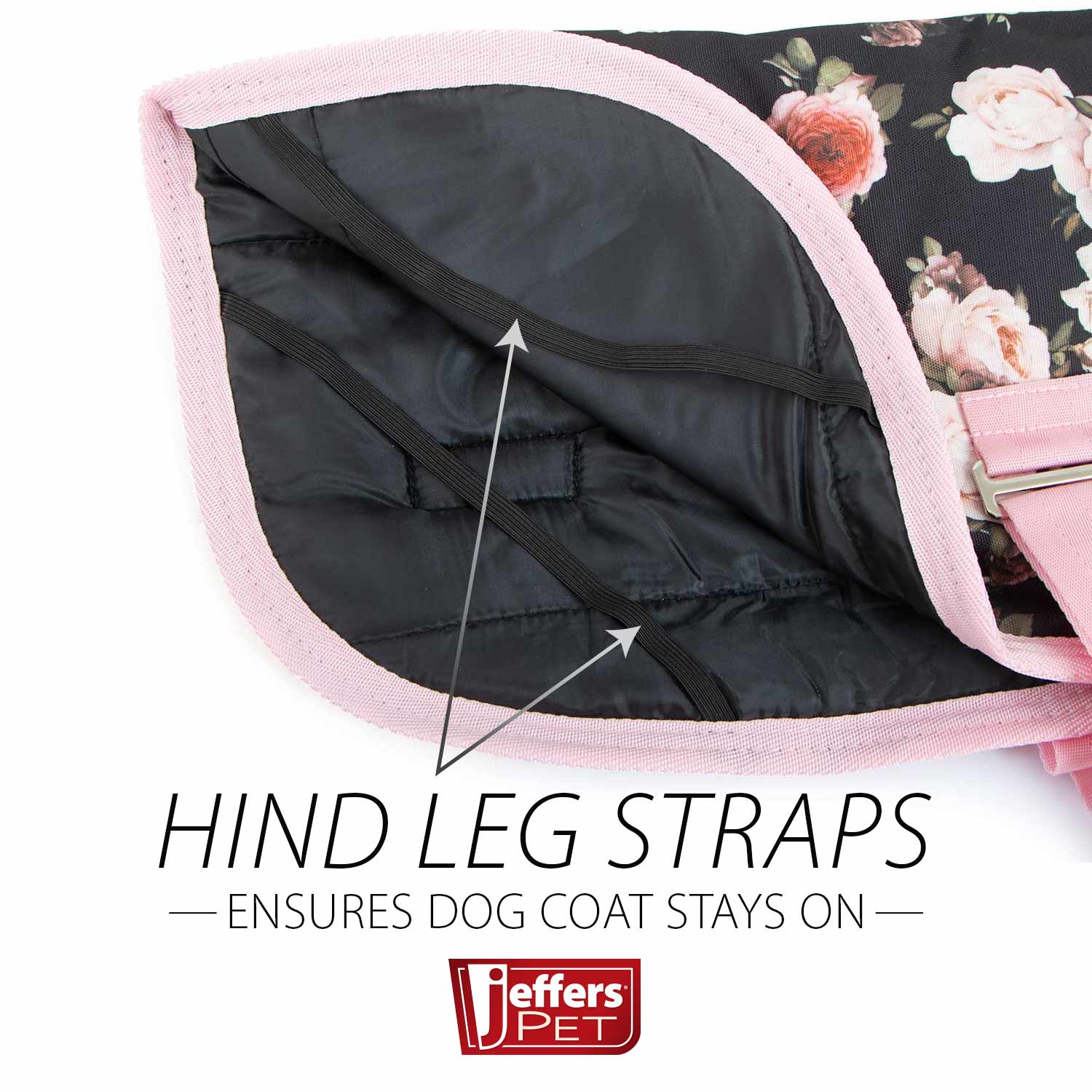 Expression Waterproof Ripstop Dog Coat, Rose Garden - Pet's Shop