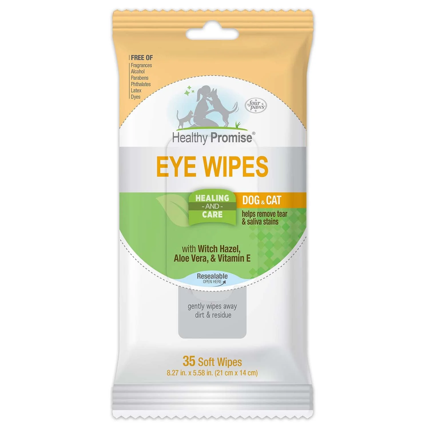 Healthy Promise Cat & Dog Eye Wipes, 35 ct - Pet's Shop