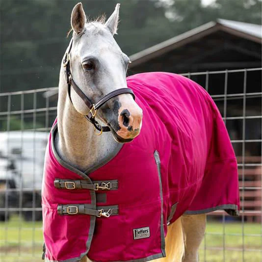 Romper Stomper Horse Turnout Sheet, 1680 Denier, Maroon/Gray - Pet's Shop