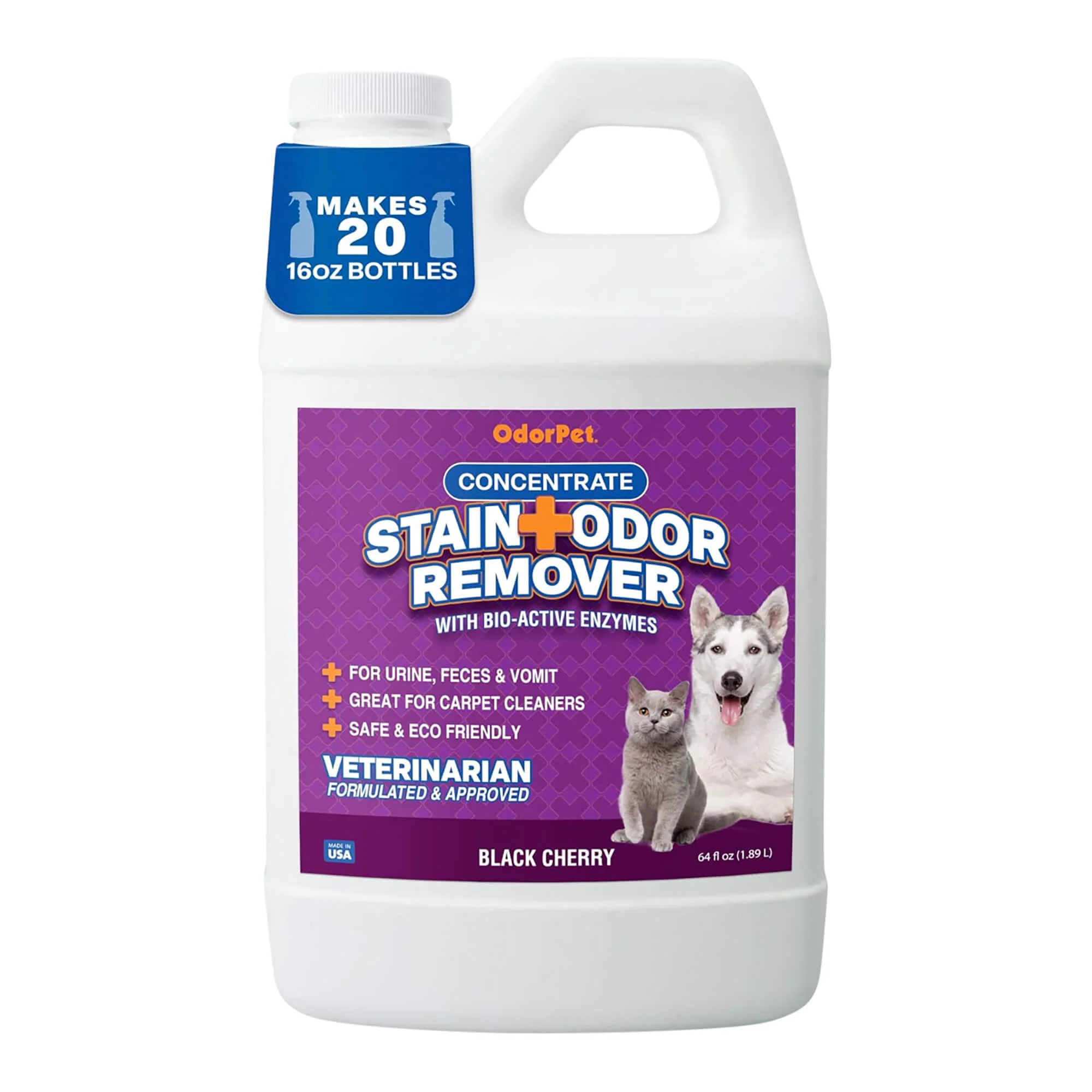 OdorPet Stain and Odor Remover Concentrate, ? Gallon - Pet's Shop