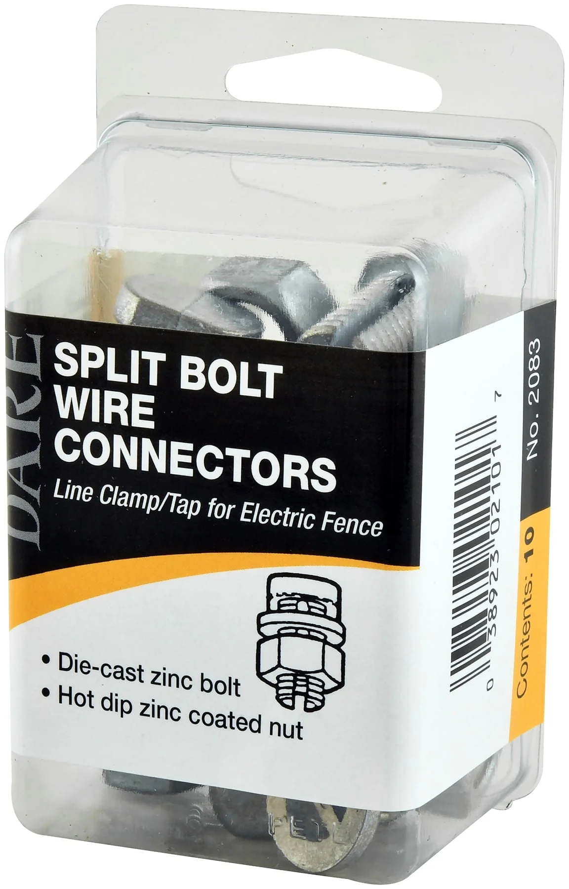 Line Clamp/Tap Split Bolt Style Fence Wire Connectors, 10 pk - Pet's Shop