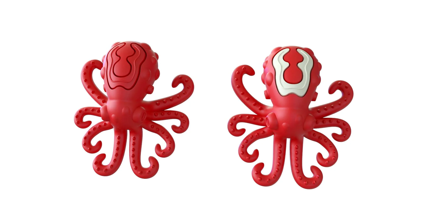 Red Octopus Treat Dispenser, Medium, Each - Pet's Shop