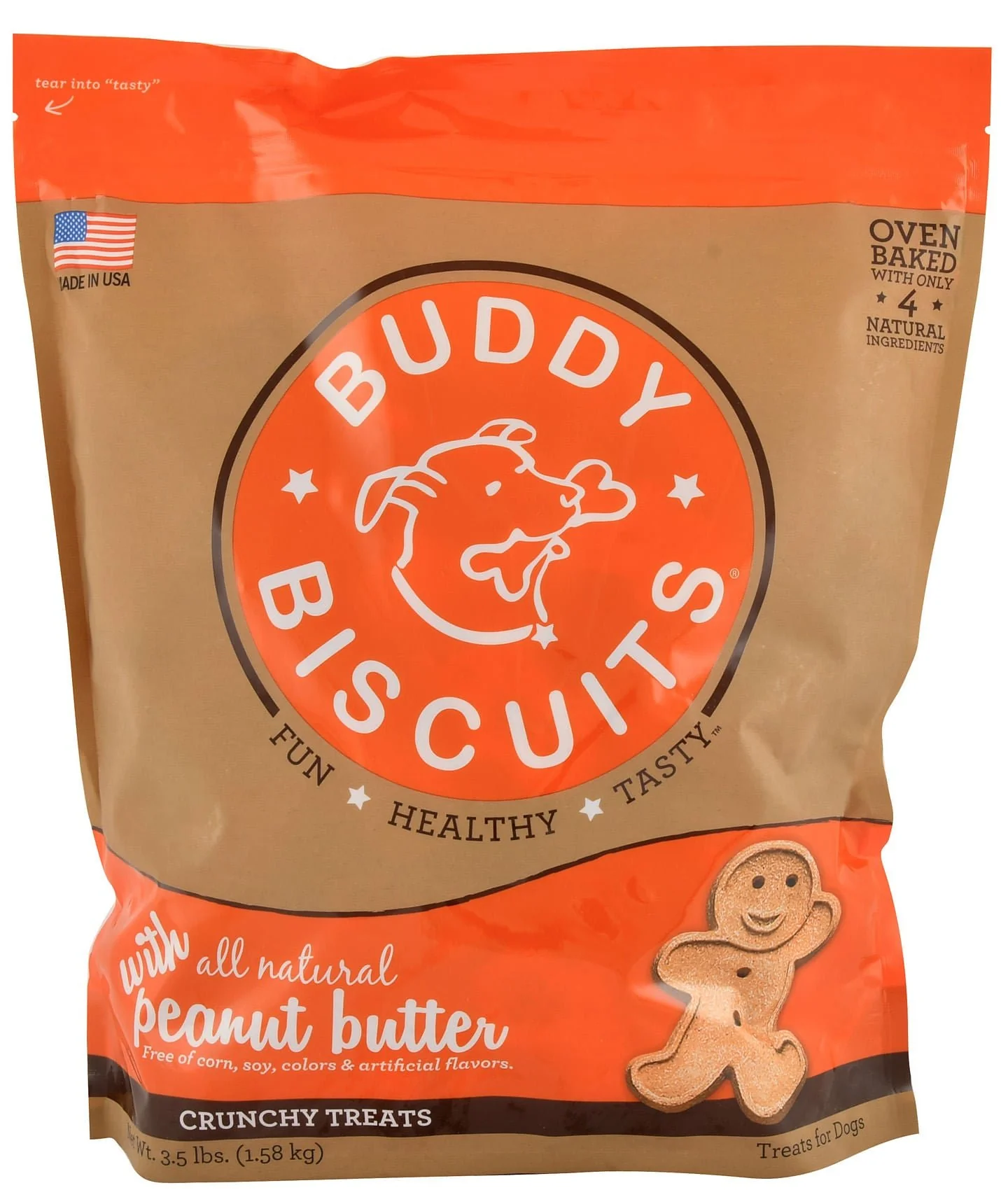 Buddy Biscuits Original Oven-Baked Treats, 3.5 lb - Pet's Shop