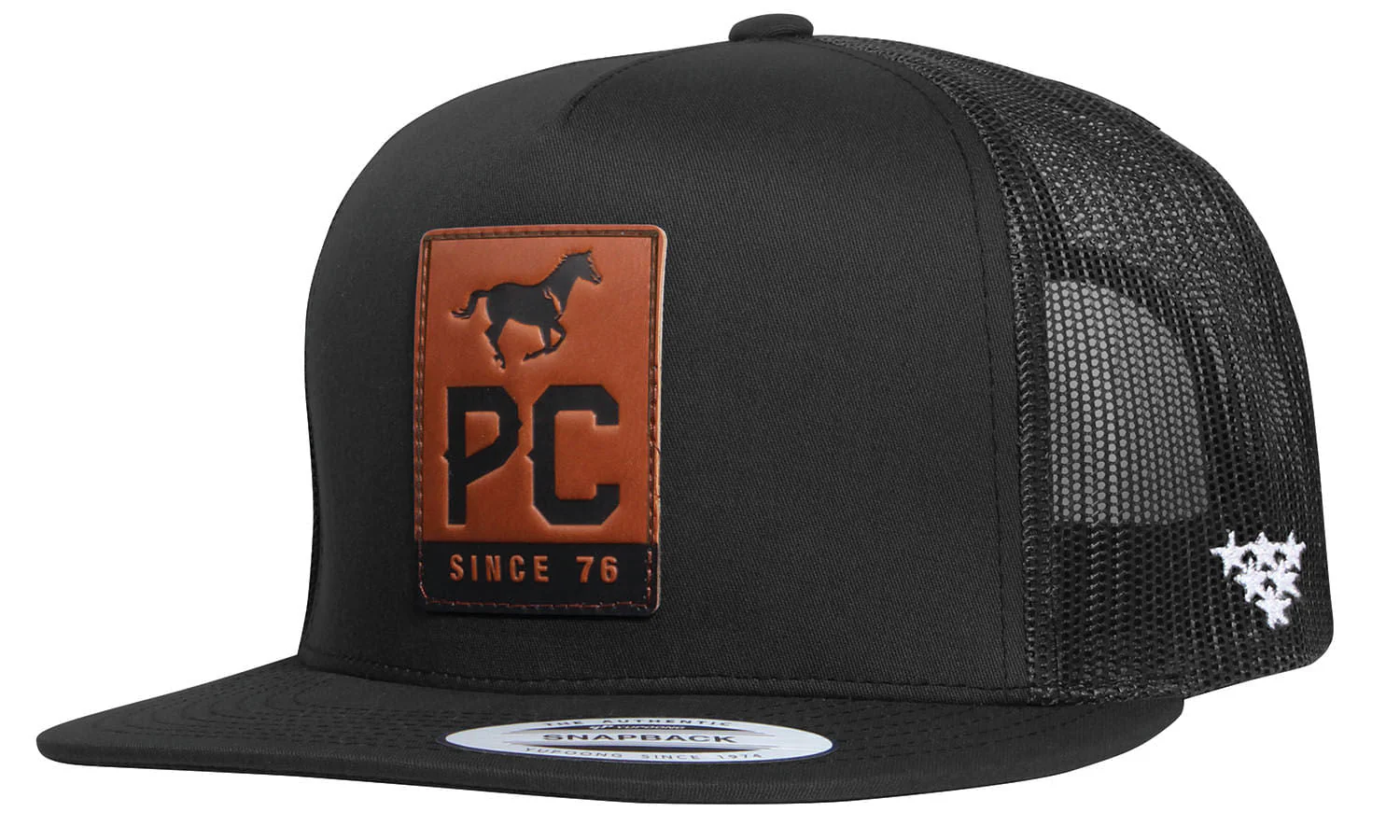 PC Flat Trucker Hat, Black - Pet's Shop
