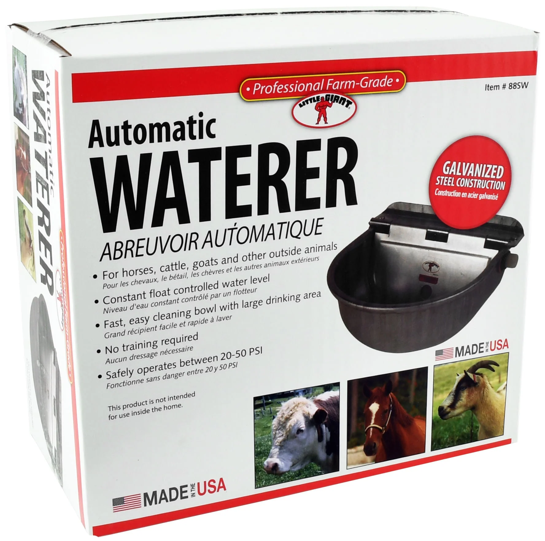 Galvanized Steel Automatic Waterers (& Replacement Parts) - Pet's Shop
