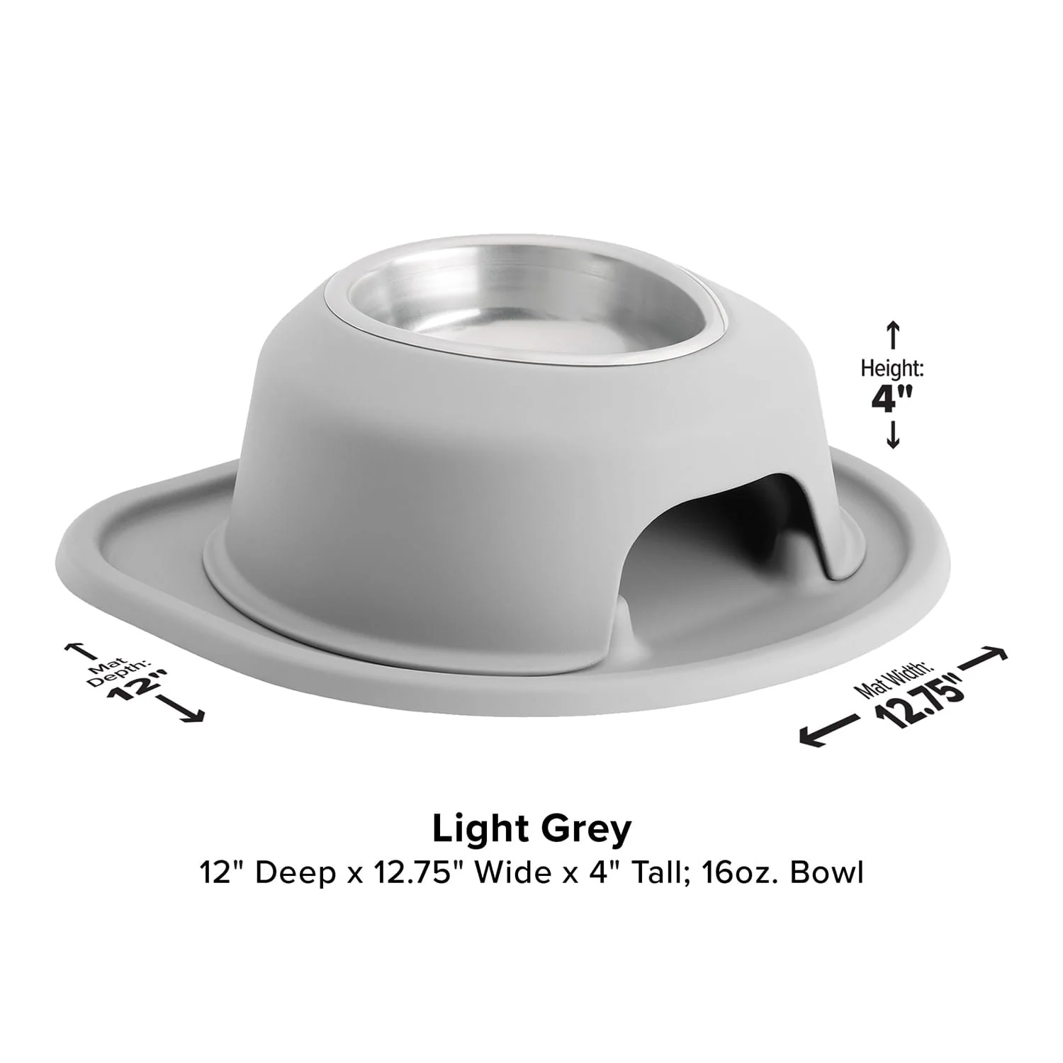 WeatherTech Single High Pet Feeding System, Stainless Steel - Pet's Shop