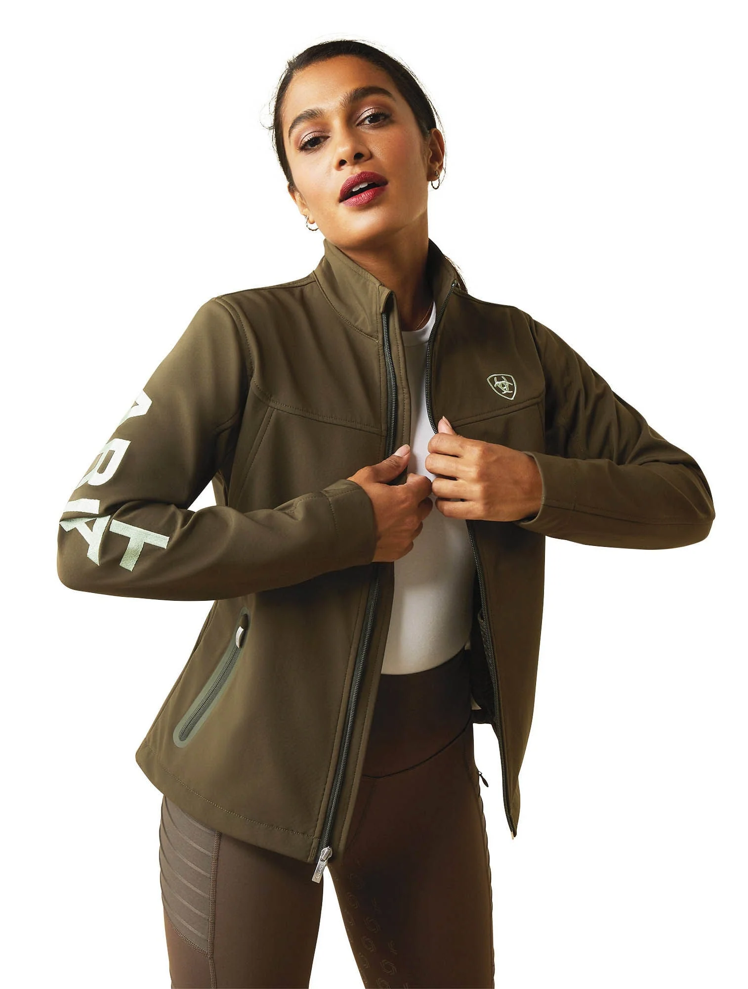Ariat Women's  Team Softshell Jacket, Relic - Pet's Shop