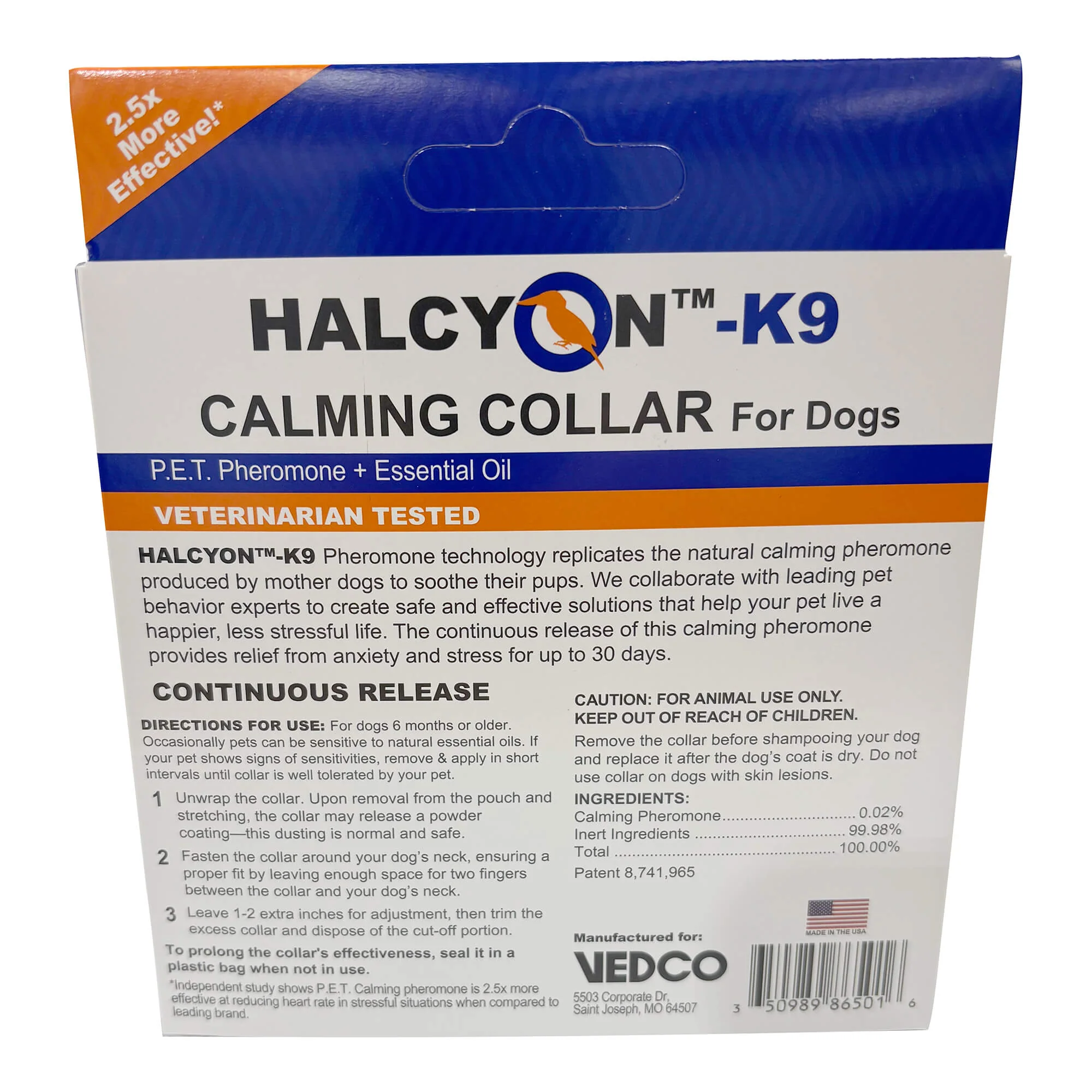 Halcyon K9 Calming Collar for Dogs - Pet's Shop