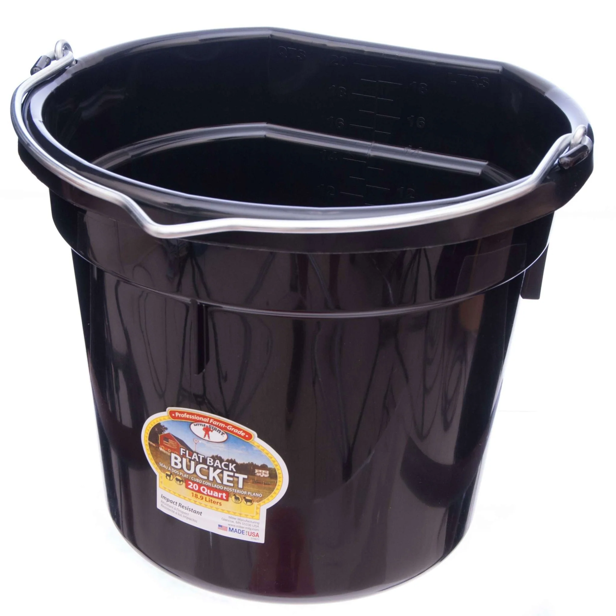 Little Giant Flatback Bucket, 5 Gallon - Pet's Shop
