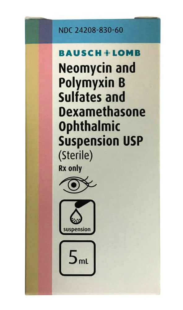 Neo/Poly/Dex Ophthalmic Suspension, 5 mL - Pet's Shop