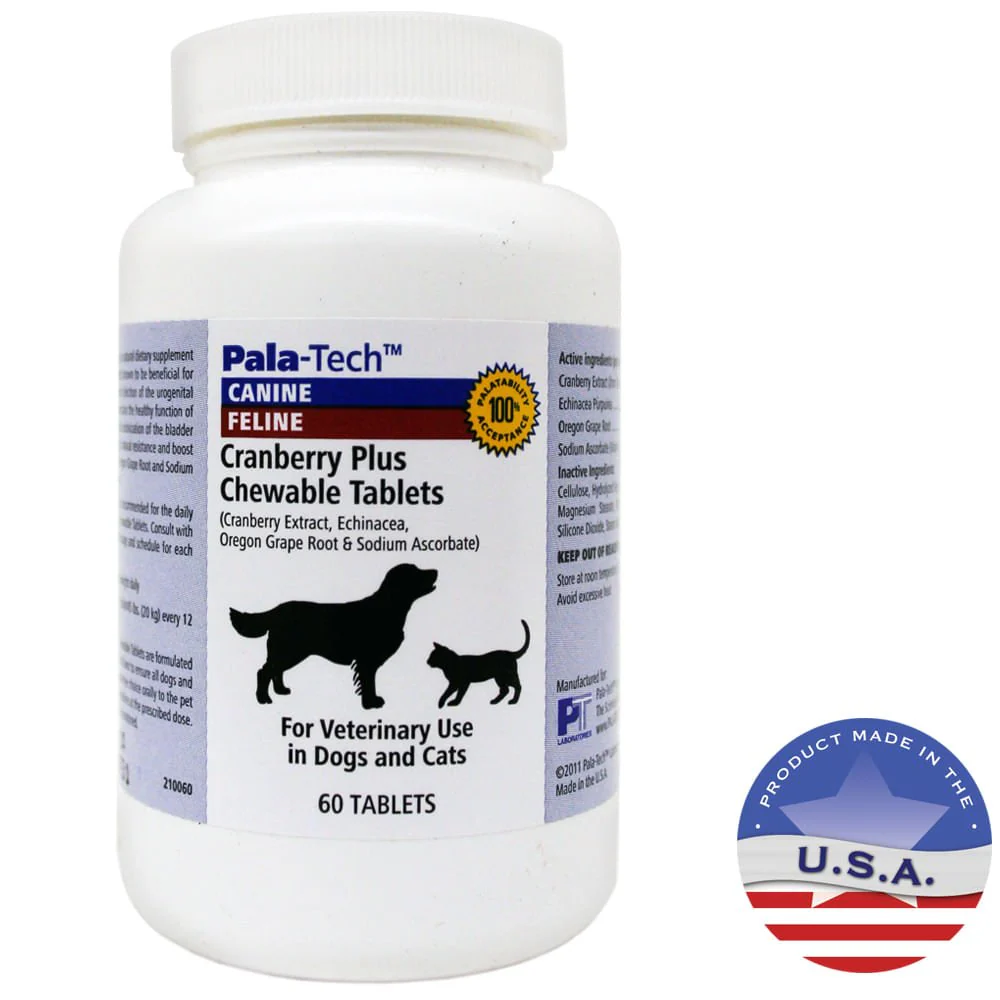 Pala-Tech Cranberry Plus Chewable Tablets, 60 ct - Pet's Shop
