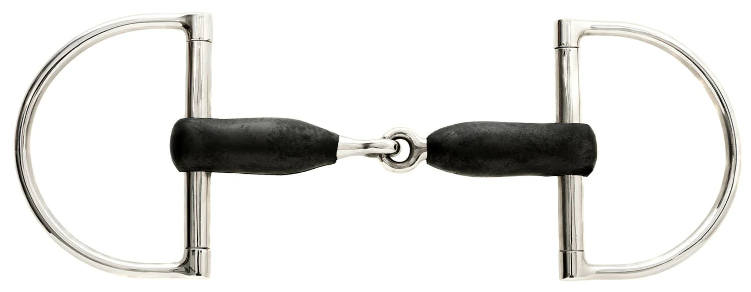 Korsteel Rubber Mouth Big Dee Ring Snaffle Bit - Pet's Shop