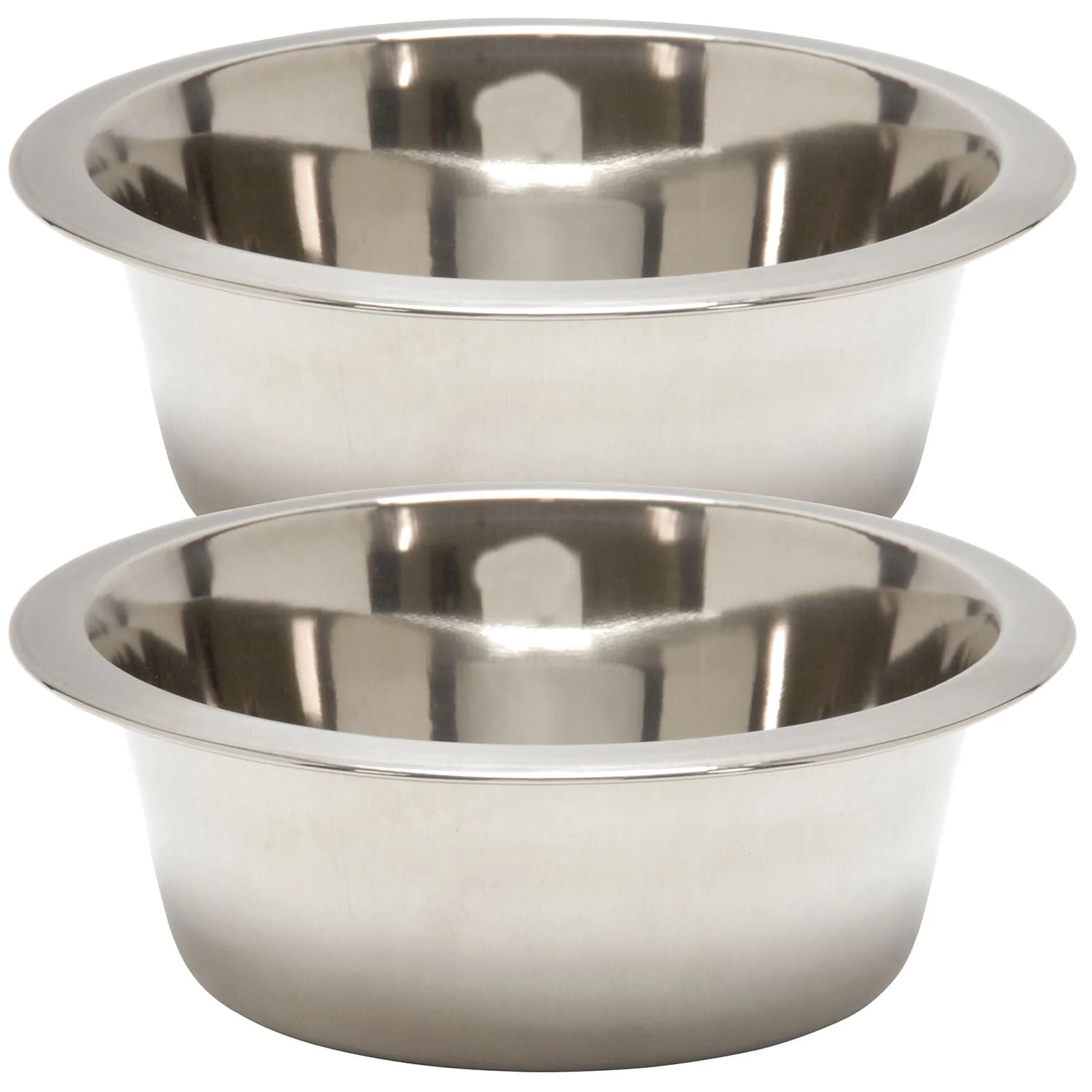 Standard-Weight Stainless Steel Food & Water Pet Bowls - Pet's Shop