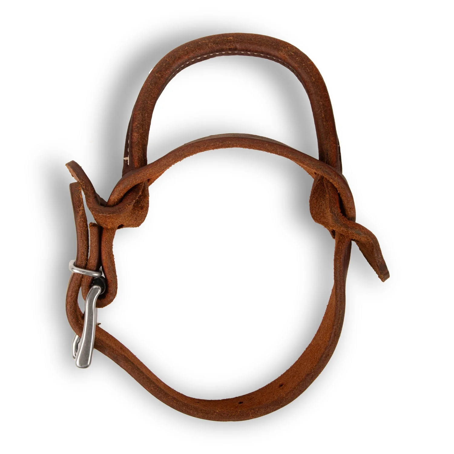 Poplar Head Premium Oiled Harness Leather Rolled Night Latch - Pet's Shop