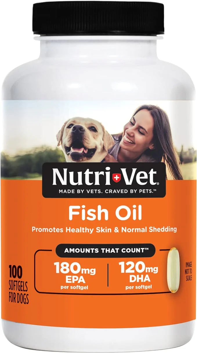 Nutri-Vet Fish Oil, Soft Gels, 100 ct - Pet's Shop