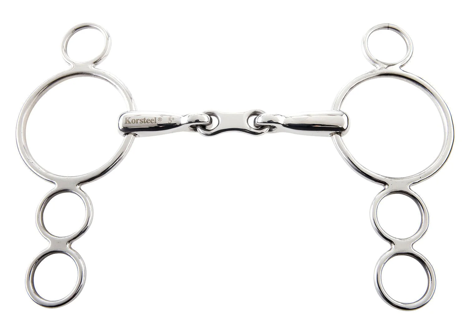 Korsteel French Link 3 Ring Dutch Gag Bit - Pet's Shop