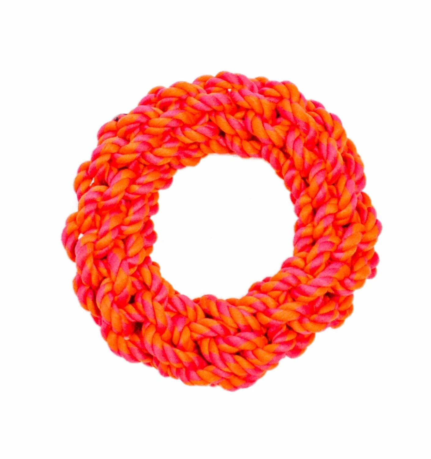 Rugged Rope 7 inch Ring Dog Toy, Tough 100% Cotton - Pet's Shop