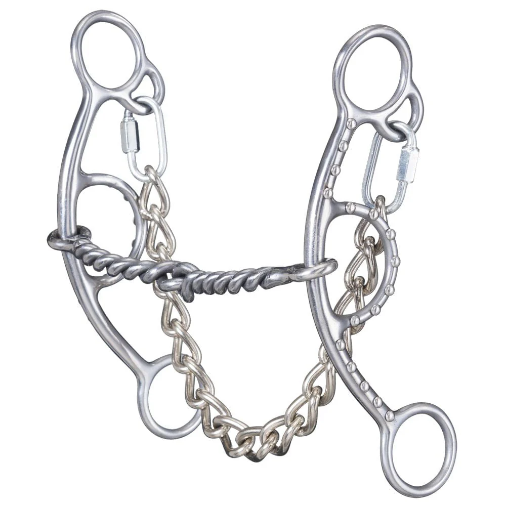 Tough1 Sweet Iron Twisted Wire Short Shank Gag Snaffle - Pet's Shop