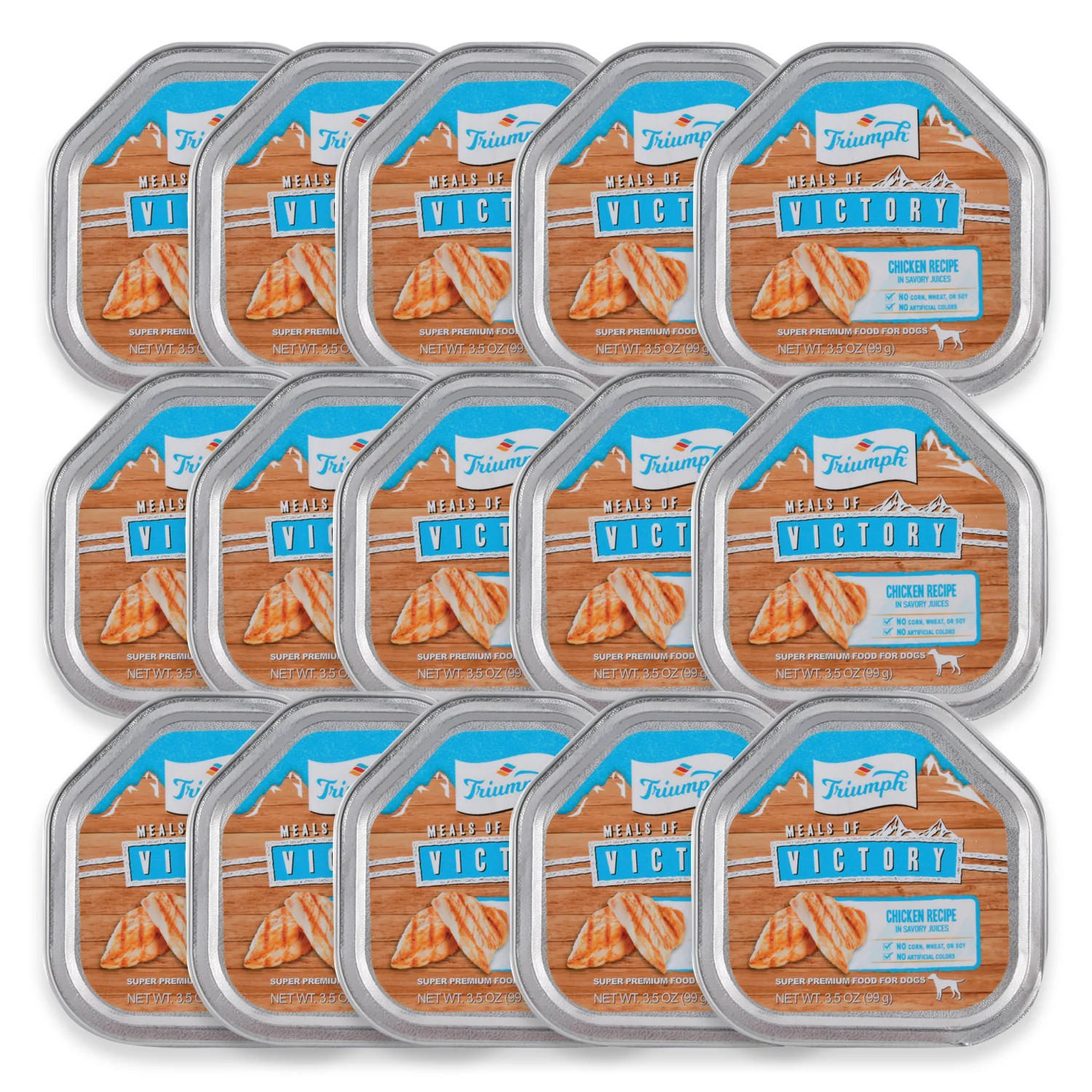 Triumph Meals of Victory, Chicken Recipe in Savory Juices Dog Food - Pet's Shop