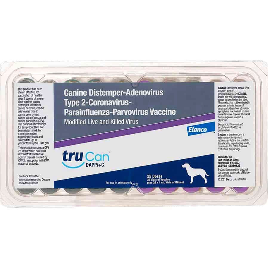TruCan DAPPi+C (formerly Duramune Max 5-CvK), 25 Single Doses - Pet's Shop