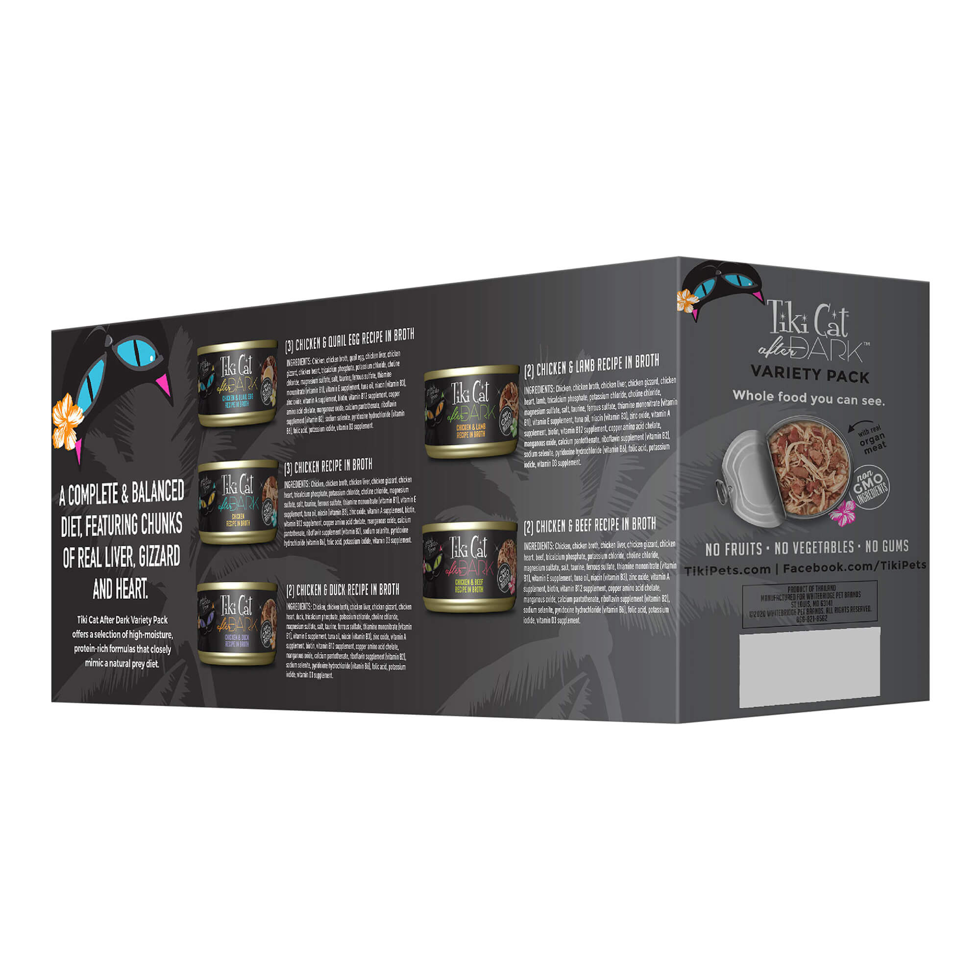 Tiki Cat After Dark Wet Cat Food, Variety Pack - Pet's Shop