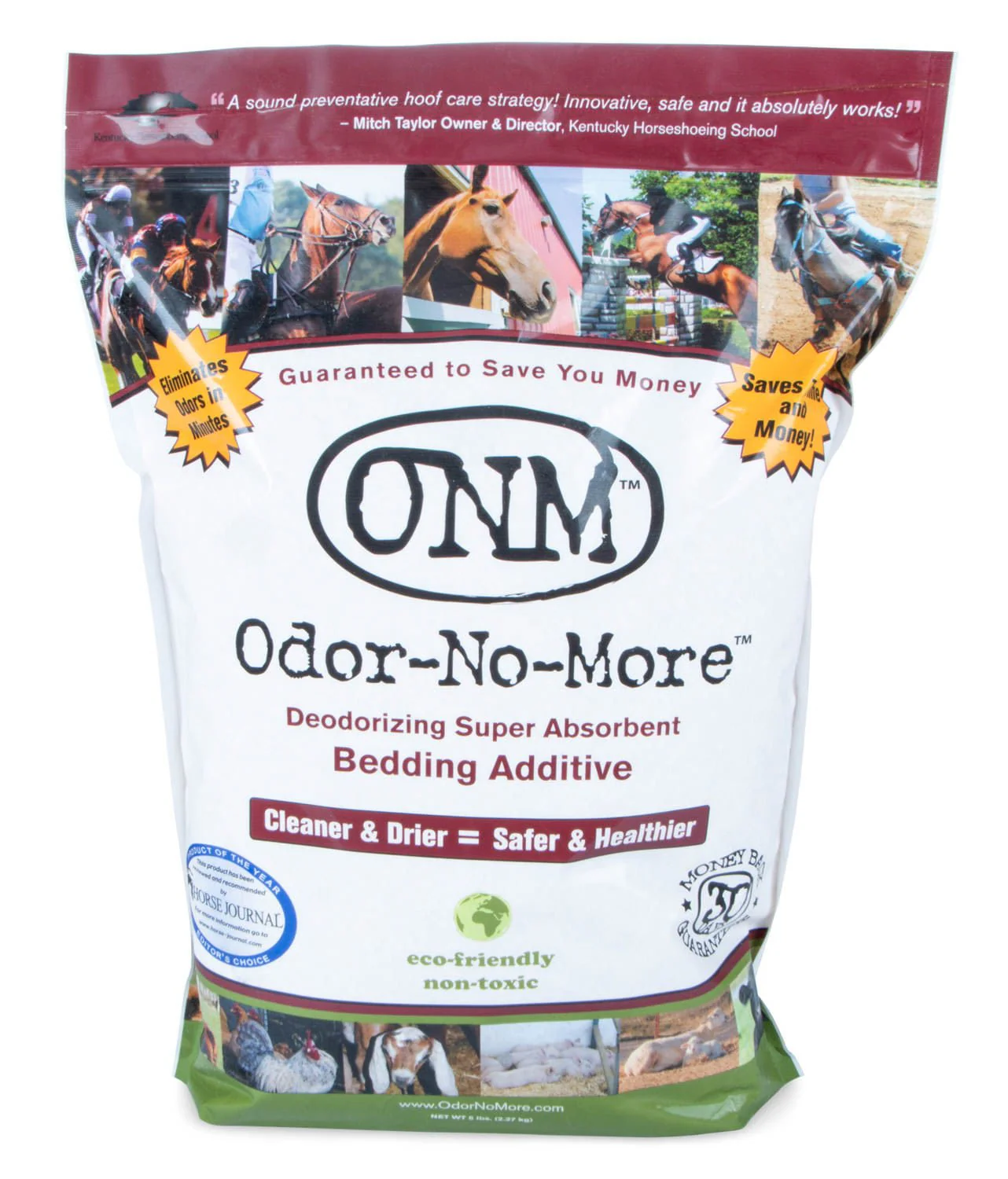 Odor-No-More Deodorizing Absorbent Bedding Additive, 5 lbs - Pet's Shop