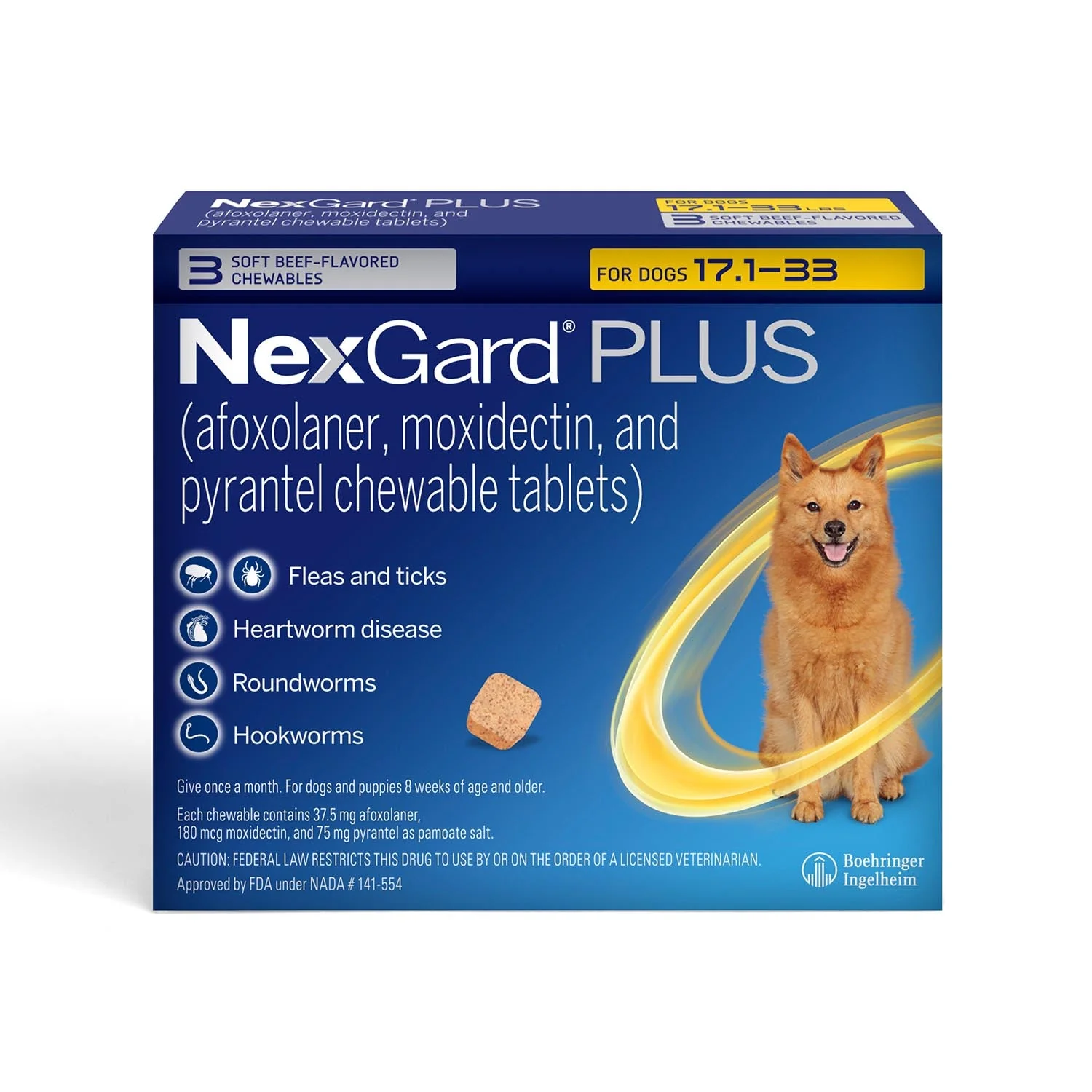 Rx NexGard Plus Chewable Flea & Tick Tablets for Dogs - Pet's Shop