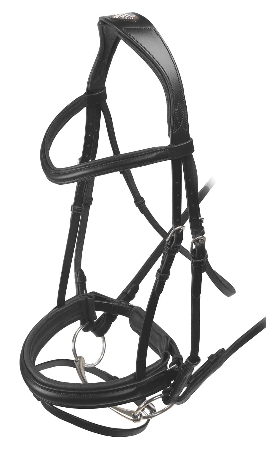 Velociti Padded Crank Dressage Bridle, Black - Pet's Shop