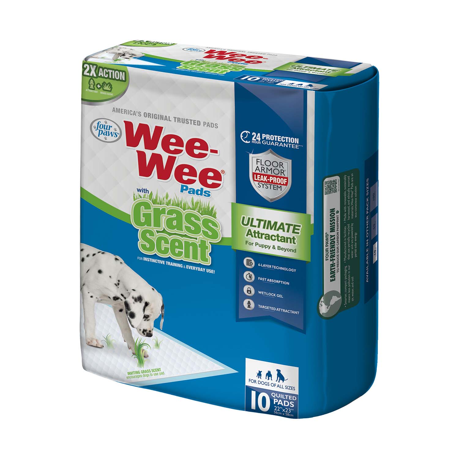 Wee-Wee Ultimate Attractant Dog Pee Pads with Grass Scent - Pet's Shop
