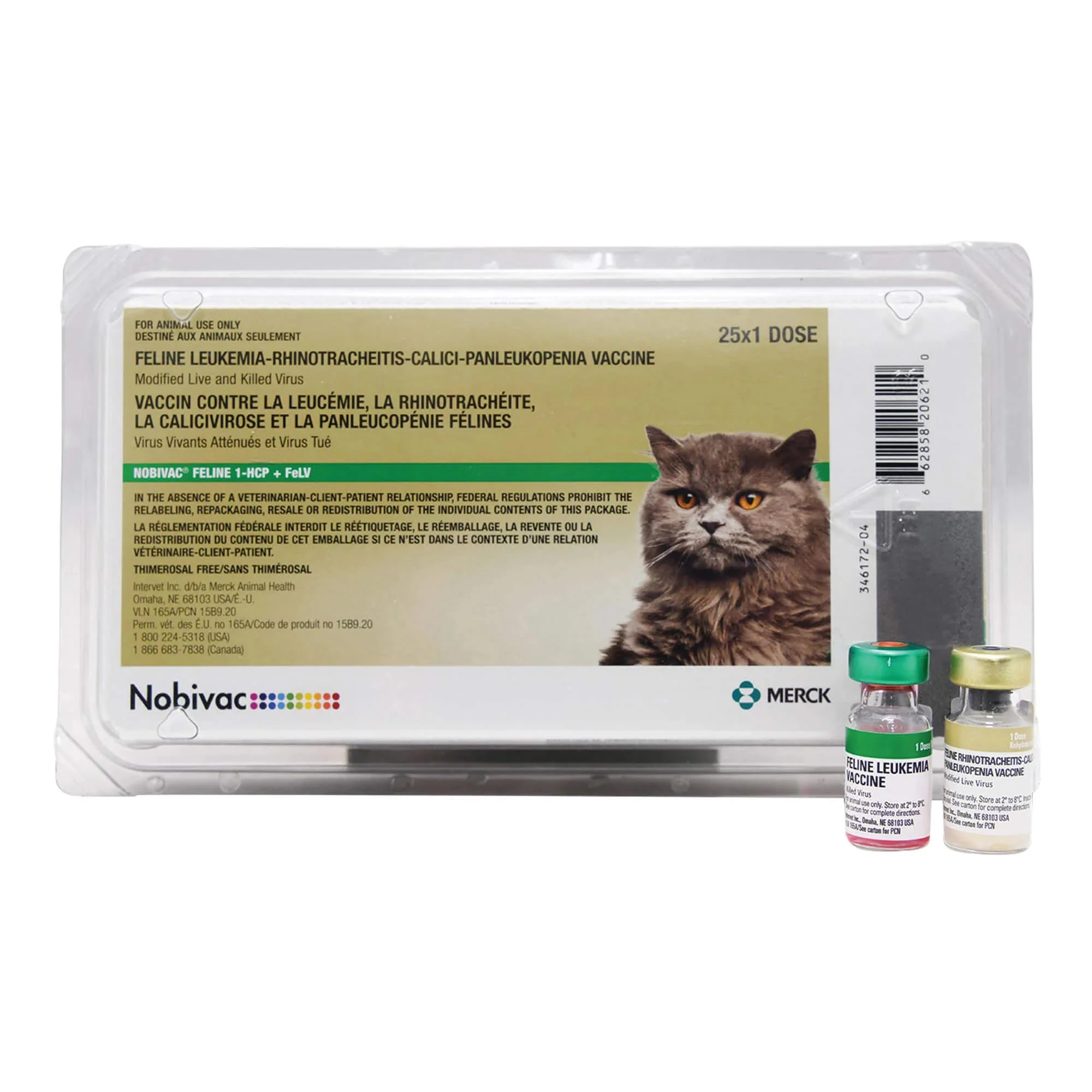 Nobivac Feline 1-HCP+FeLV, 25 x 1 Dose - Pet's Shop