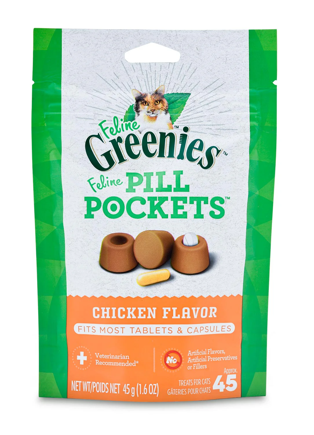 Greenies Pill Pockets for Cats, 45 ct - Pet's Shop