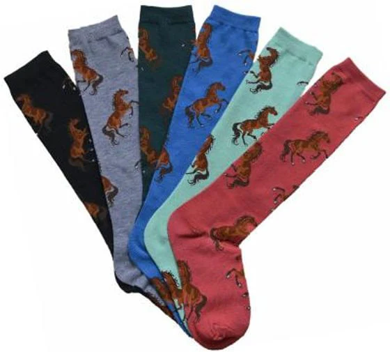 Lila Bay Horse Knee Socks, Ladies, 6pk - Pet's Shop