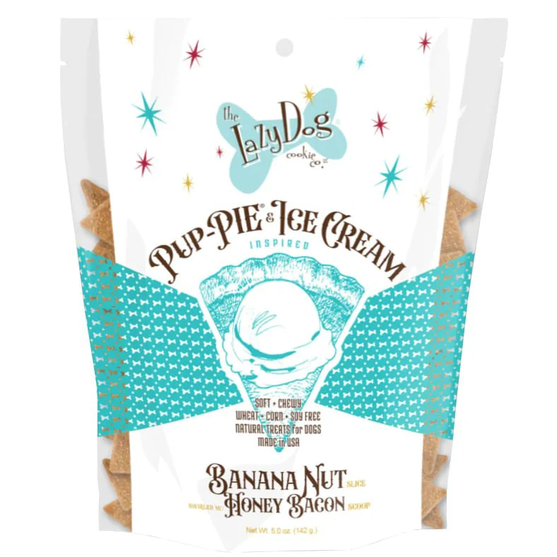 Pup-Pie & Ice Cream Inspired Slices Banana Nut w/Honey & Bacon - Pet's Shop
