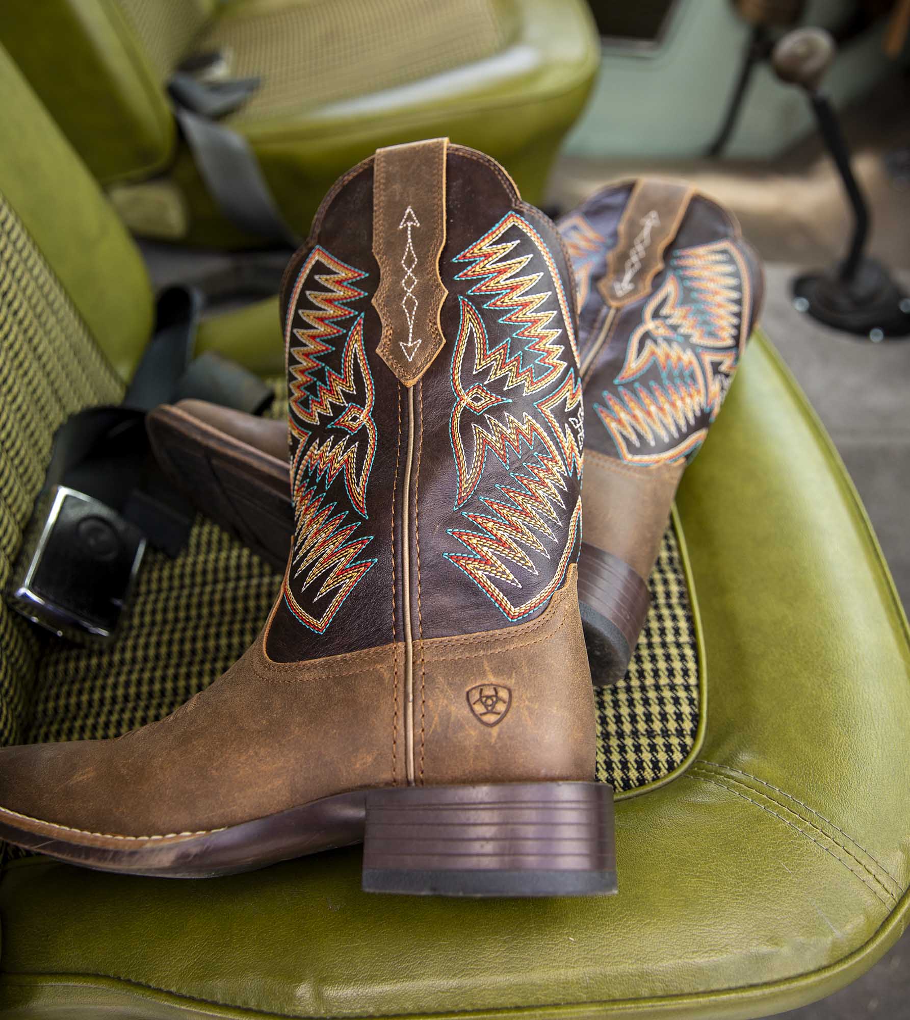 Ariat Women's Odessa StretchFit Western Boot, Fateful Brown - Pet's Shop