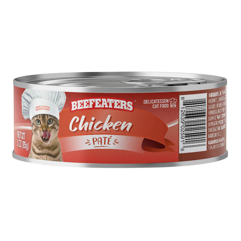Beefeaters Pate Wet Cat Food, Case of 24 - Pet's Shop