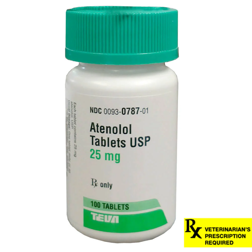 Rx Atenolol, 25mg x 100 Tablets - Pet's Shop