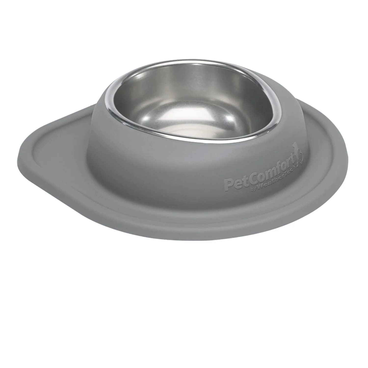 WeatherTech Single Low Pet Feeding System, Stainless Steel - Pet's Shop