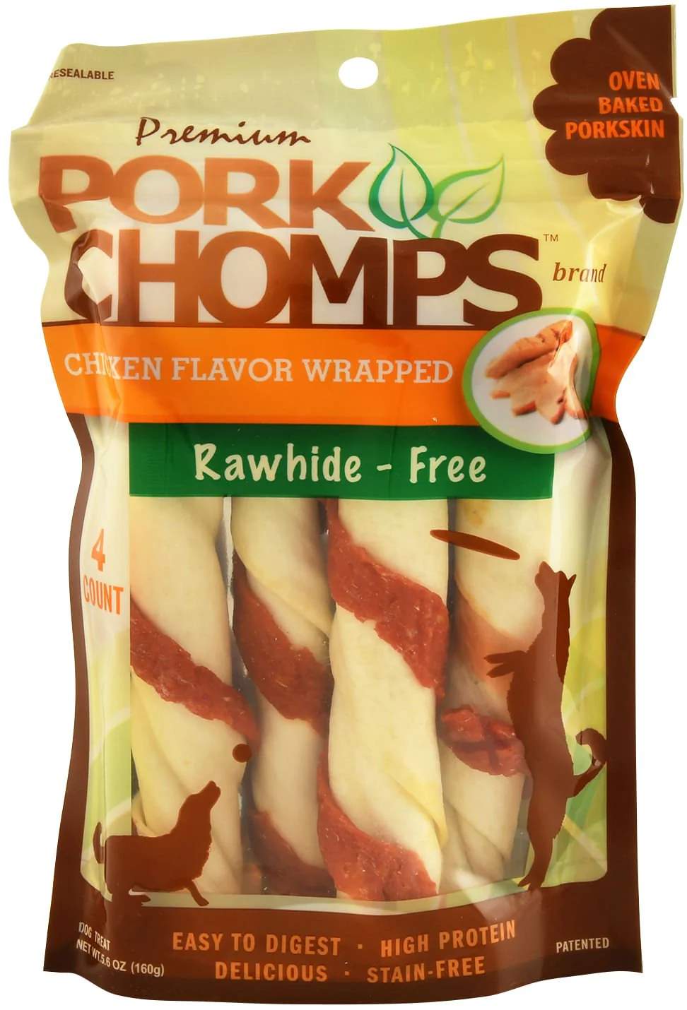 Pork Chomps Twists, Roasted Chicken - Pet's Shop