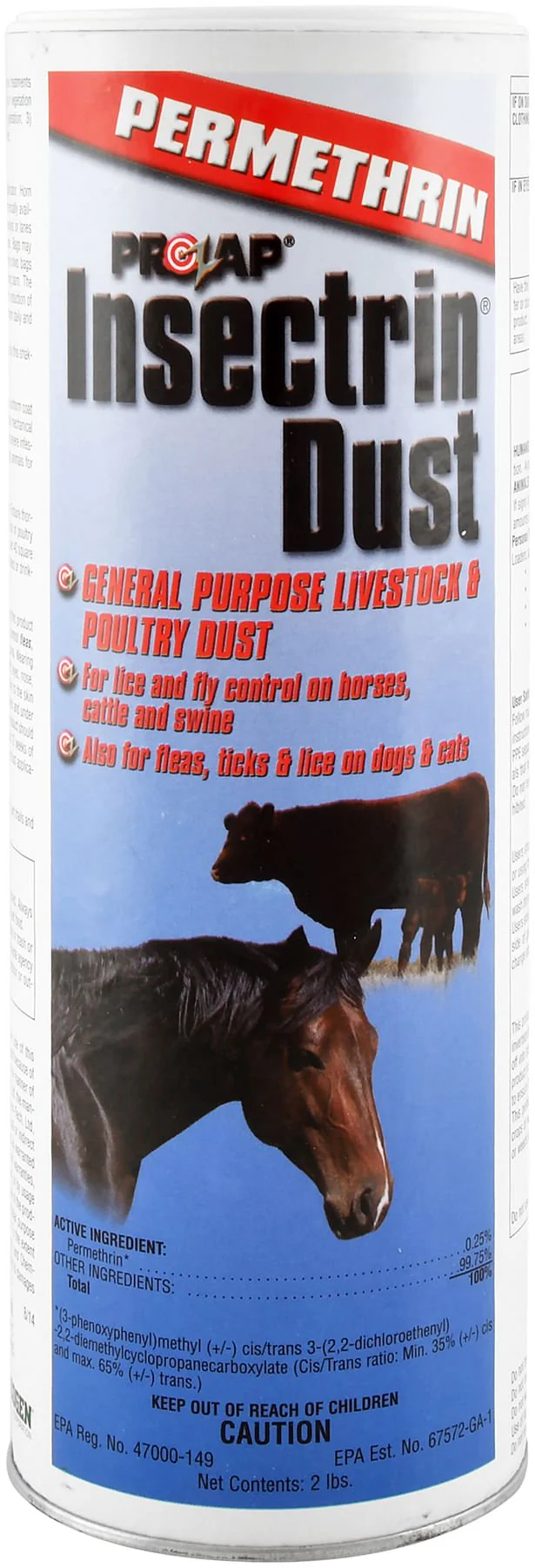 Prozap Insectrin Dust, 2 lb, Shaker - Pet's Shop