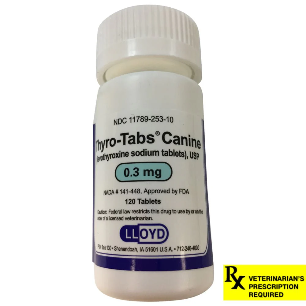 Rx Thyro-Tabs (levothyroxine sodium tablets) Tablets for Dogs - Pet's Shop